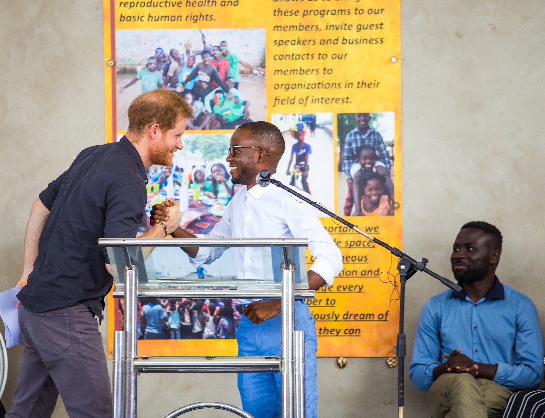 oyw, one young world, brighton kaoma, prince harry, impact, leaders, young leaders