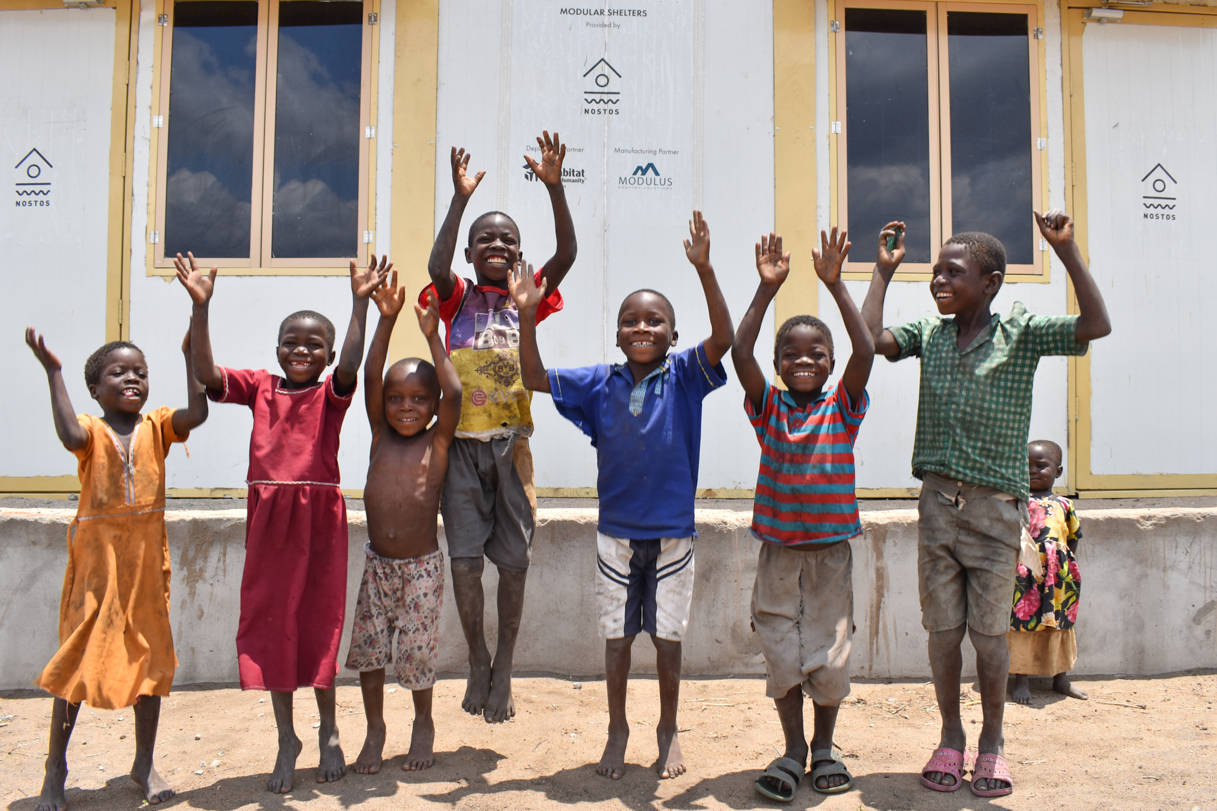 Seeing homes built in less than a day was like magic for the children in Phalombe.