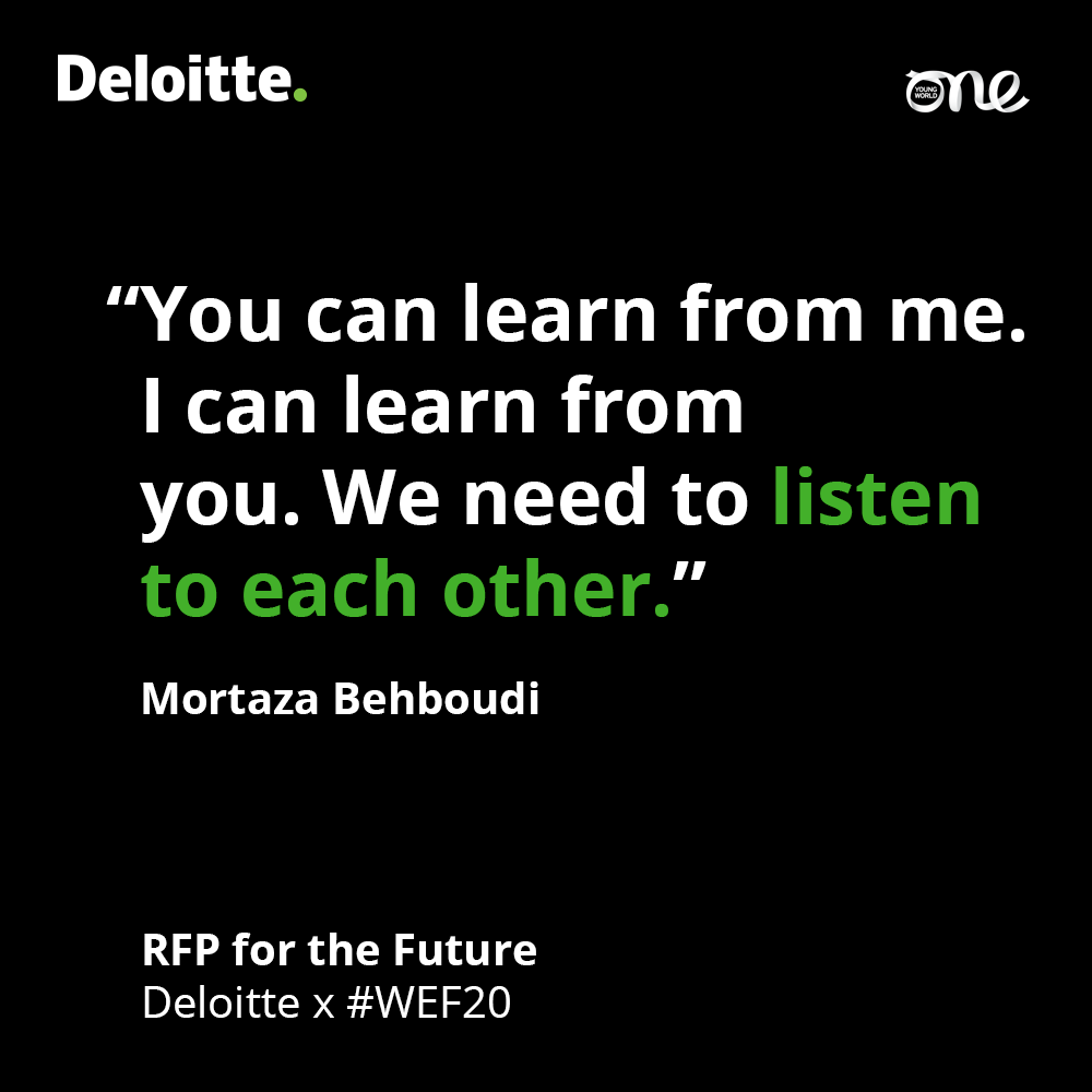 Deloitte x OYW_Mortaza Behboudi Quote