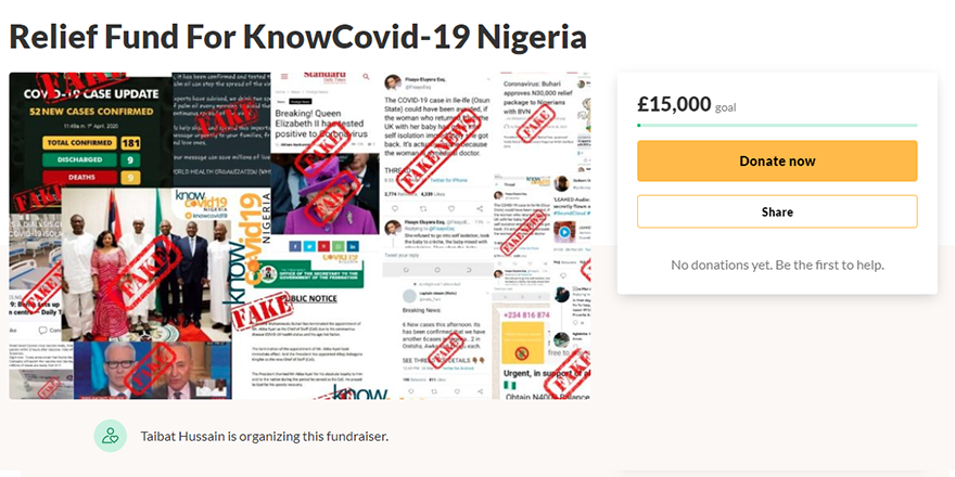 Know COVID fundraise