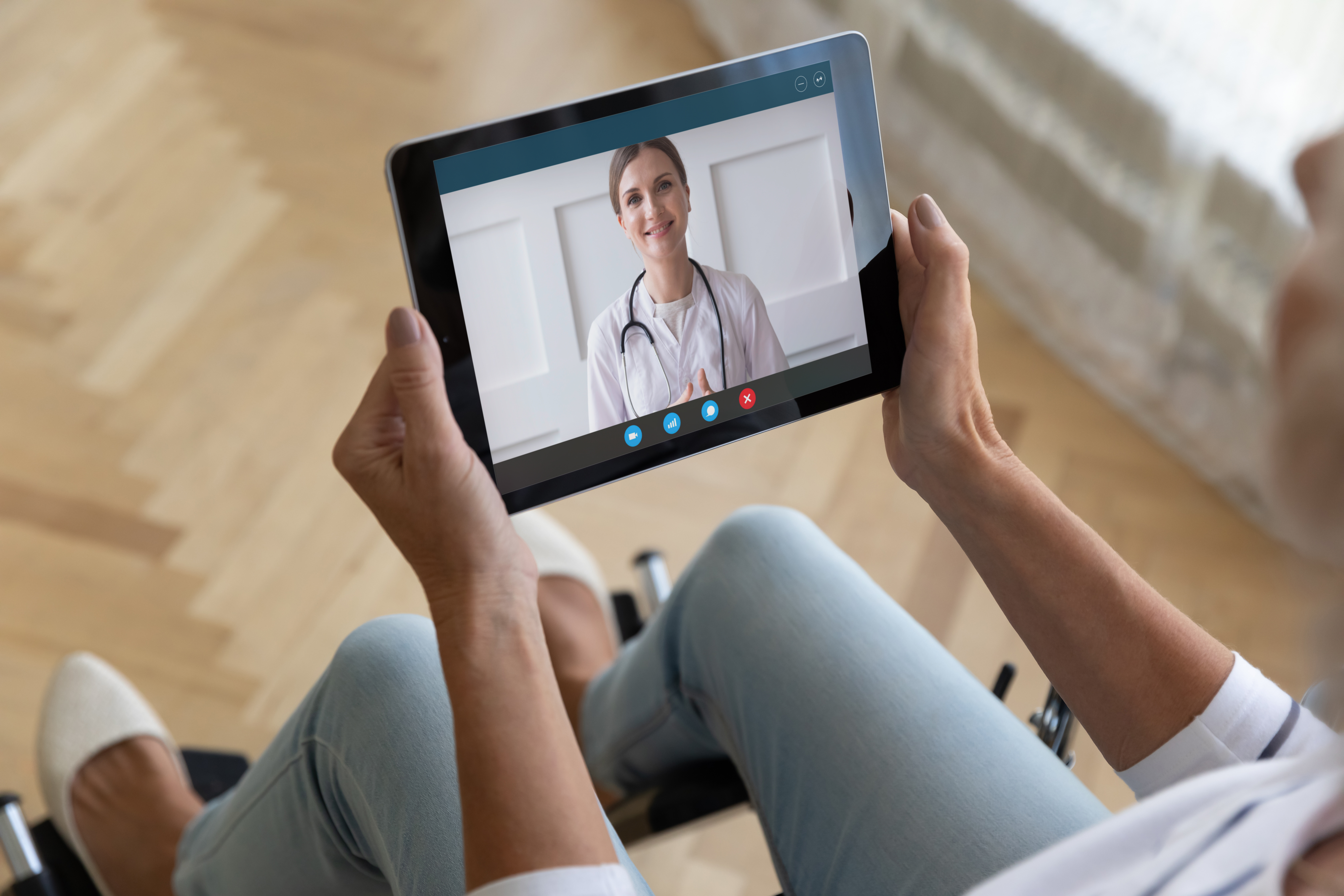 iPad with video of Dr