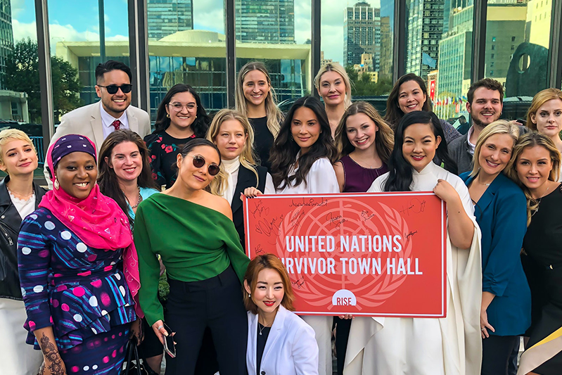 United Nations Survivor Townhall, image courtesy of Rise
