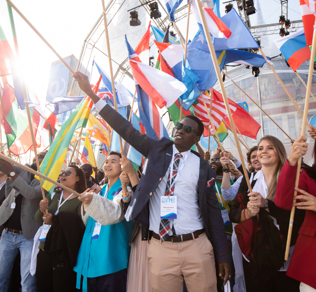 Flags at #OYW2018 The Hague