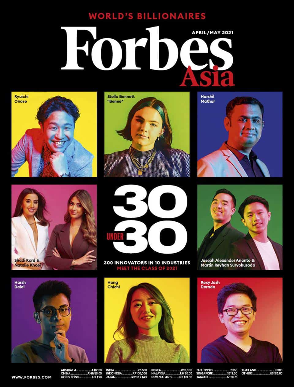 Forbes 30 Under 30 Asia List