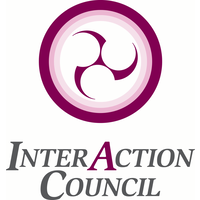 Purple circle logo above the text 'Inter Action Council'