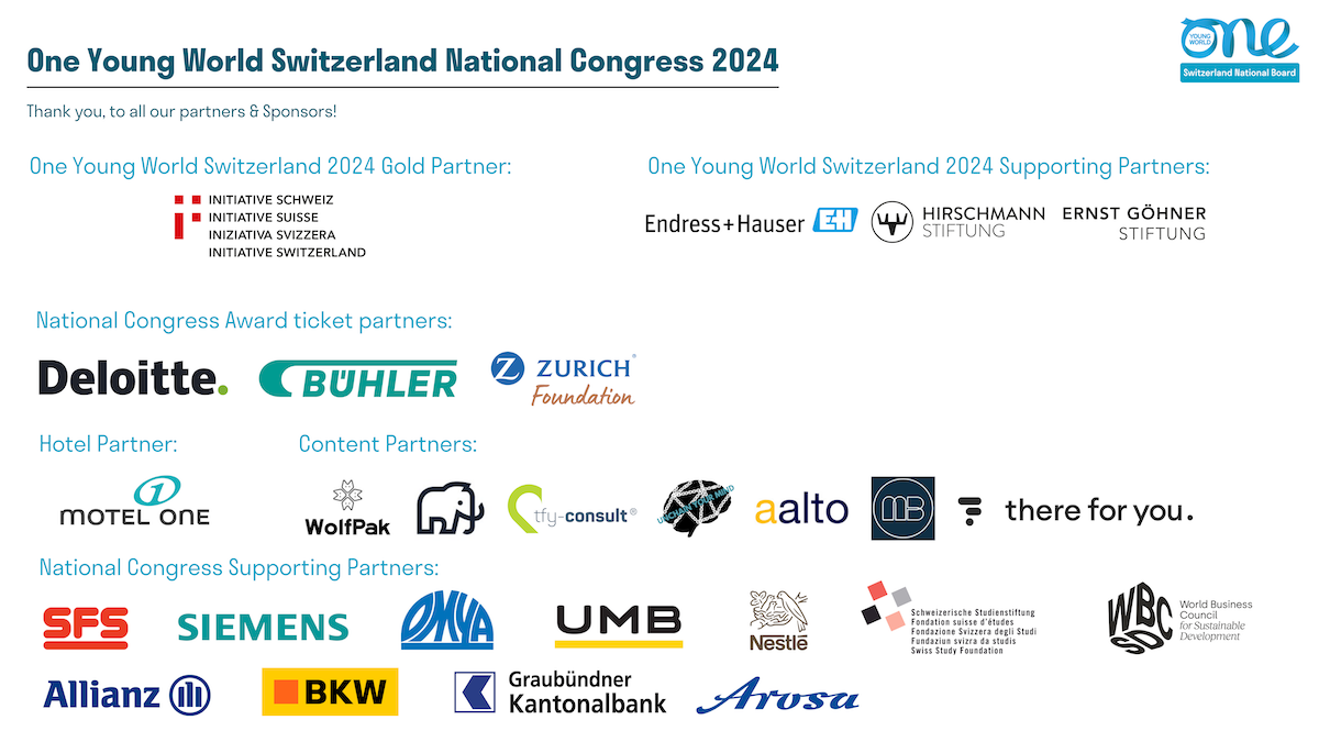 2024 Swiss National Congress Partners and Sponsors