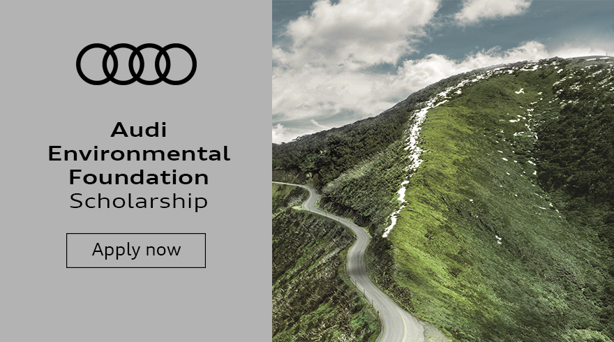 environment, sustainable, sustainability, scholarship, innovation, opportunity, apply, future, audi, mobility