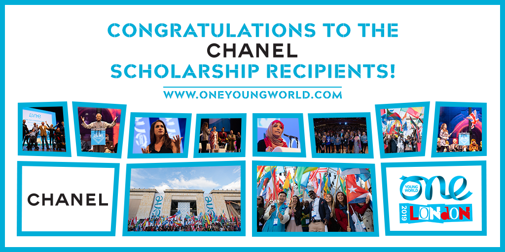 CHANEL offers 15 scholarship places for young leaders to attend #OYW2019 |  One Young World