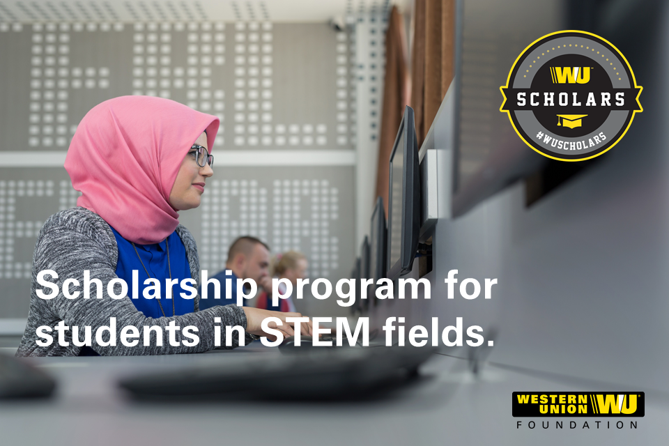 scholarship, western union, wu, apply, univesrity, STEM, entrepreneur