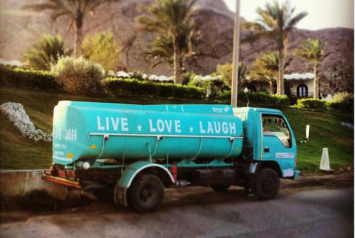 Egyptian waste disposal truck