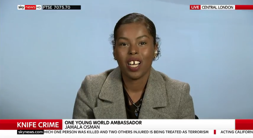 oyw, one young world, impact, news, roundup, jamala osman, sky news