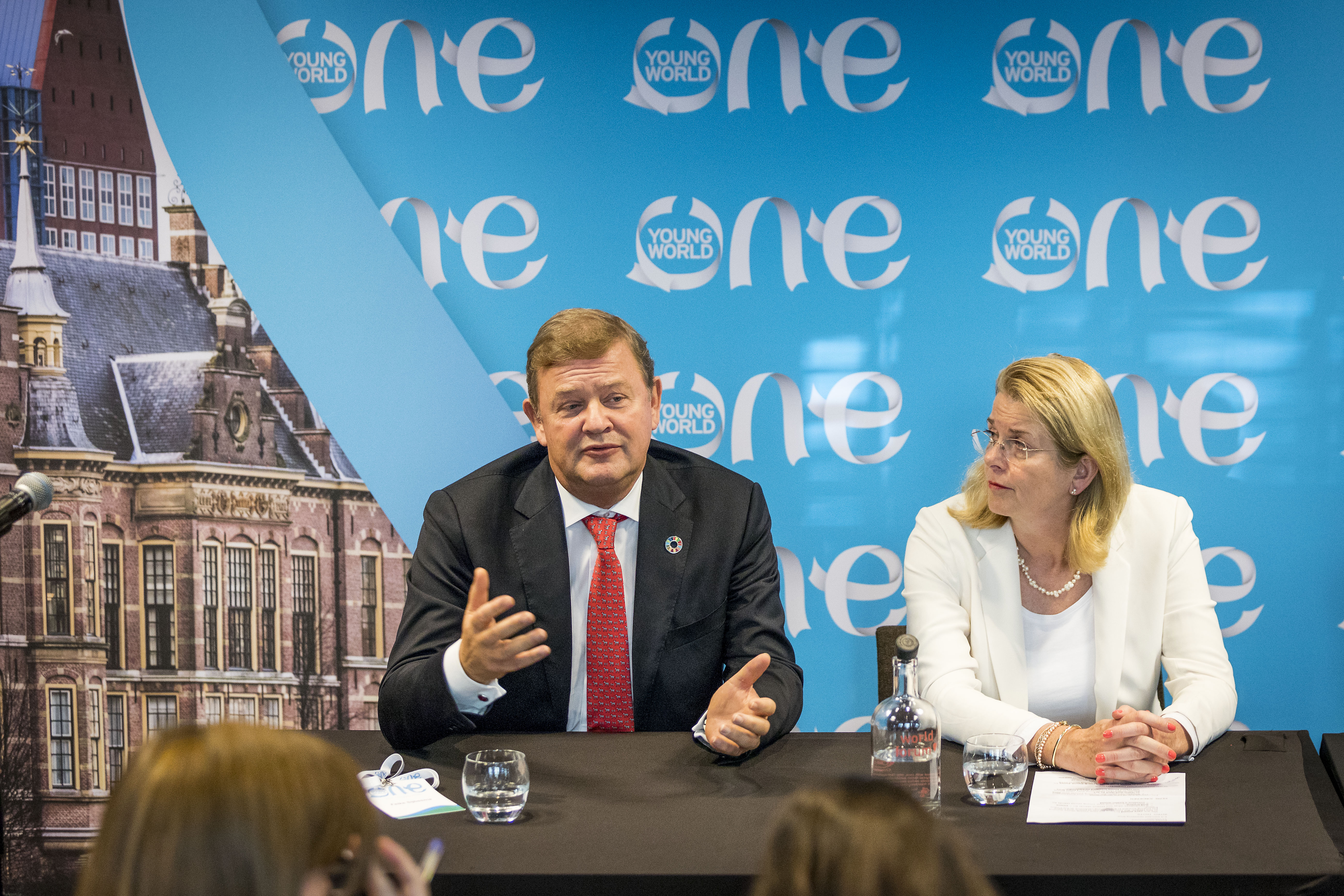 paul polman, one young world, oyw, press conference, kate robertson