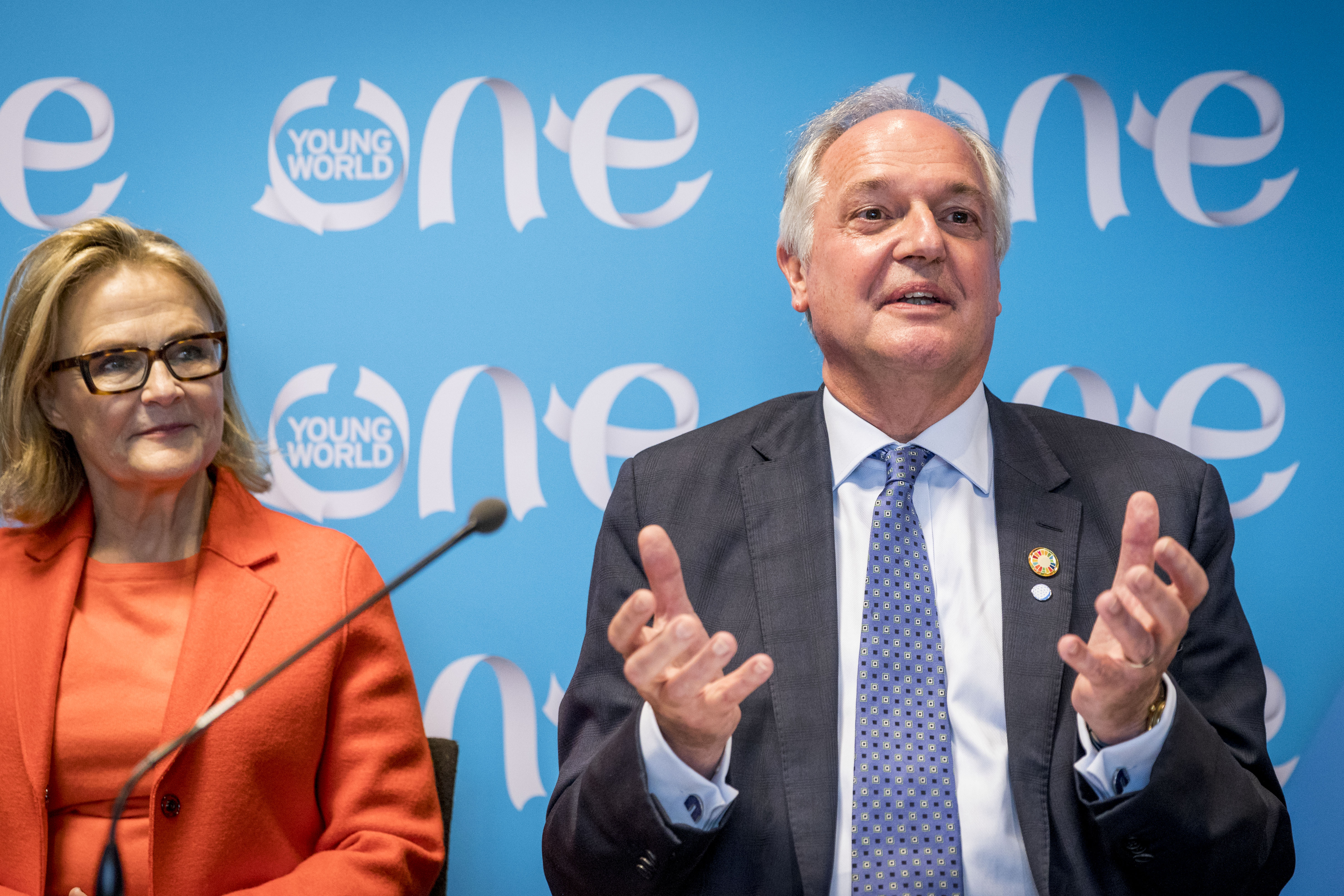 paul polman, one young world, oyw, press conference, kate robertson