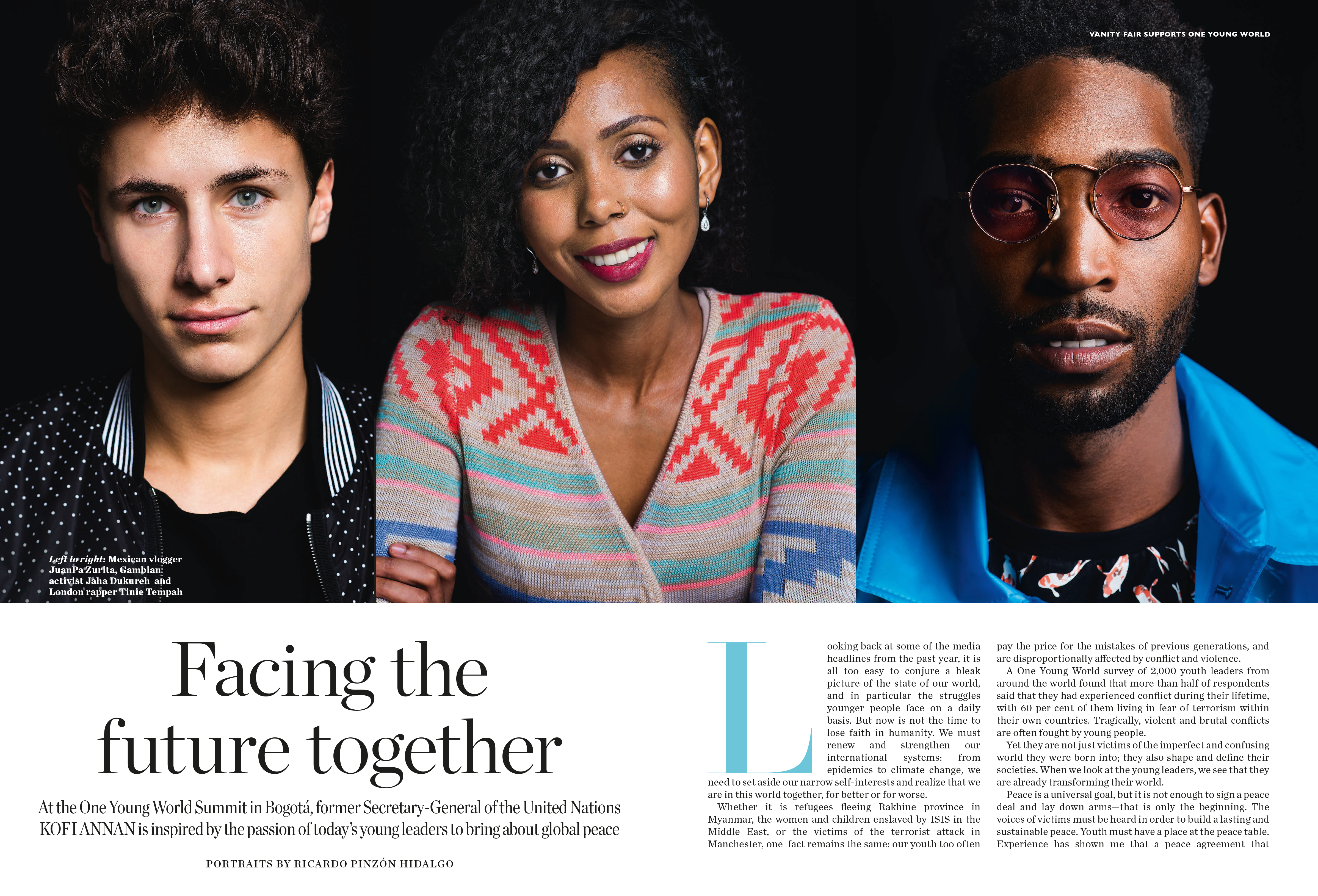 vanity fair, conde nast, tinie tempah, nargis fakhri, kofi annan, jerome jarre, juanpa zurita, stephen daldry, trisha shetty, jaha dukureh