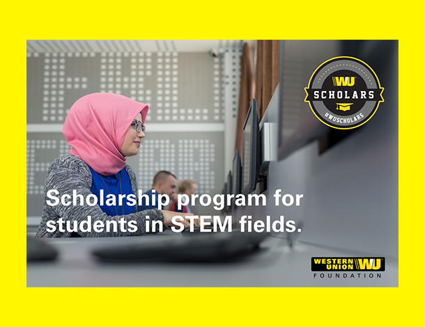 scholarship, western union, wu, apply, univesrity, STEM, entrepreneur