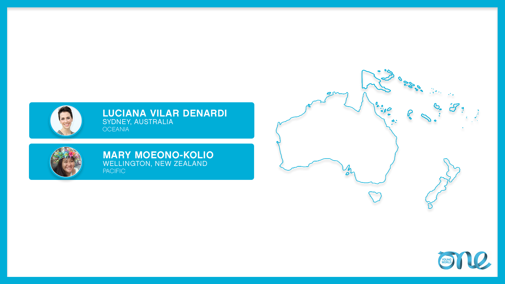 Oceania, map