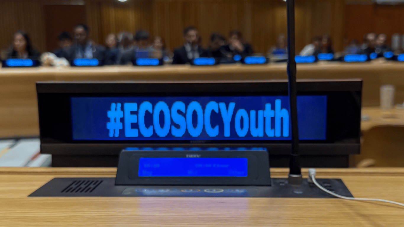 ECOSOC Youth Forum sign 
