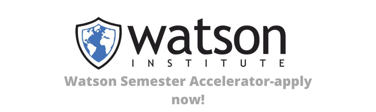 Watson Institute Banner