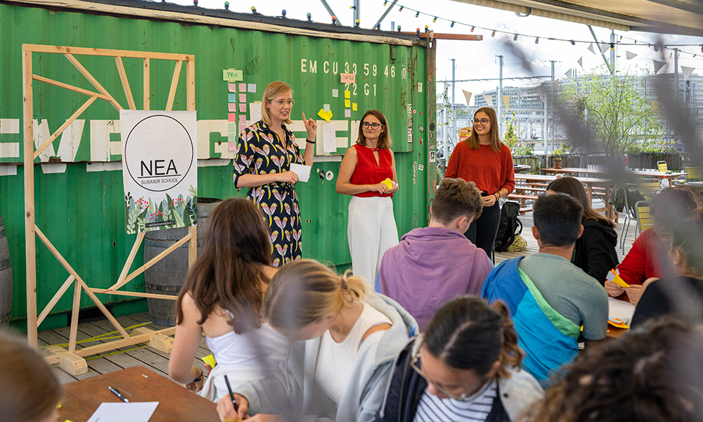 Image of Ambassador educating young leaders