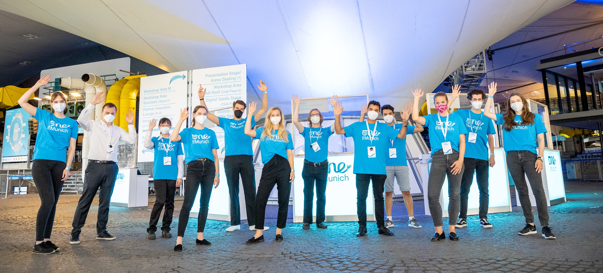 One Young World volunteers at the Munich Summit 2021