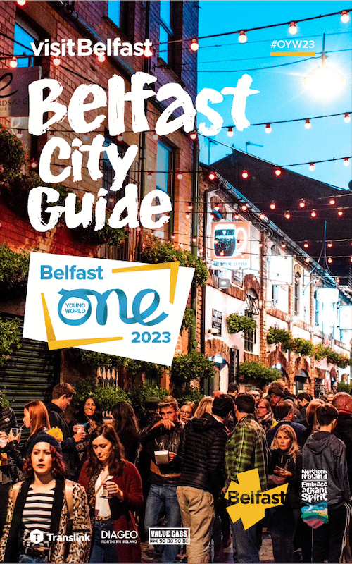 e-magazine front cover of OYW Visit Belfast Guide