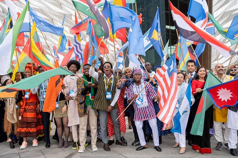 Flagbearers at the OYW Summit 2023