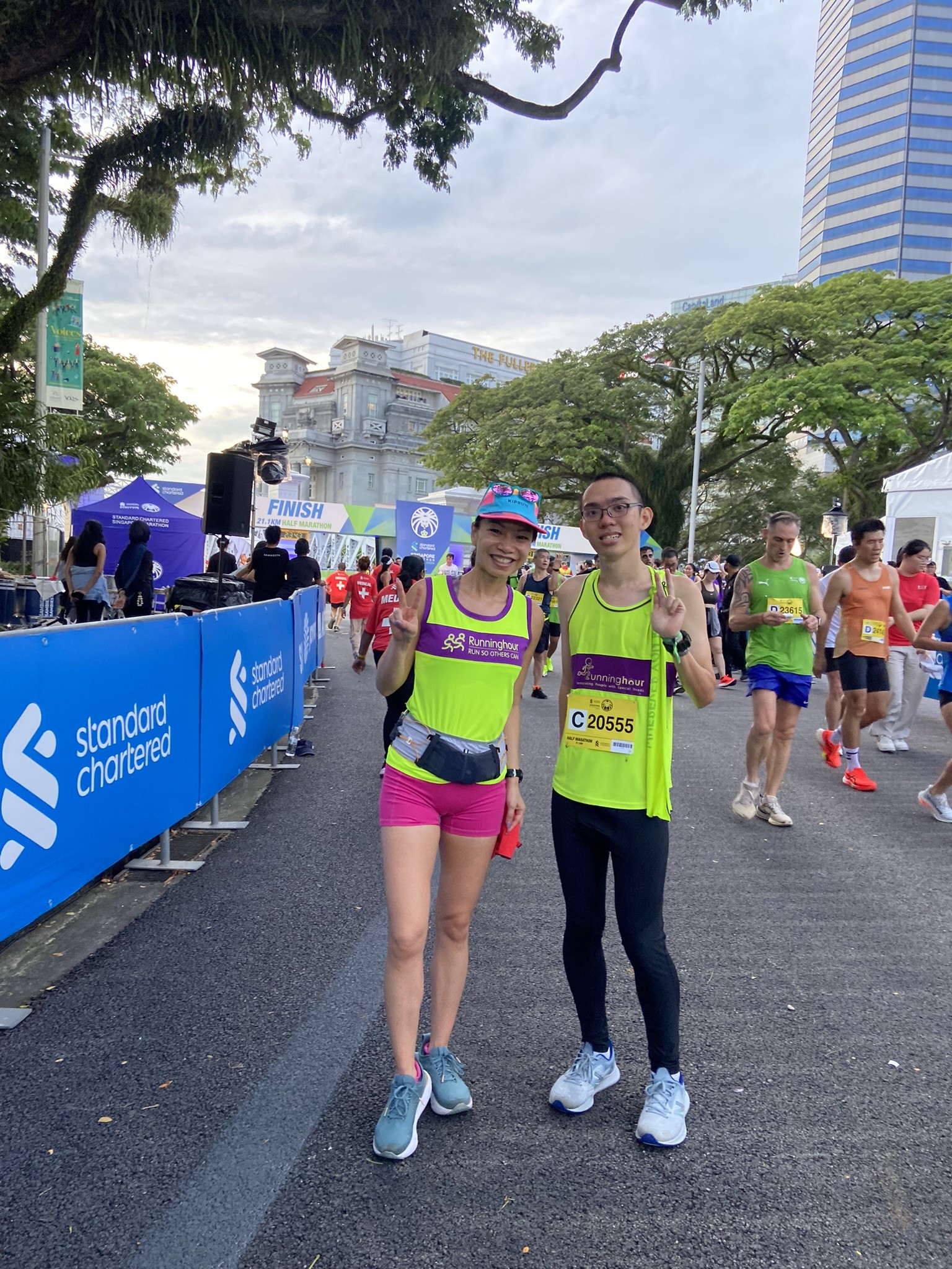 Photo of Trang and her Running partner