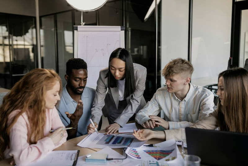 people having a meeting or workshop