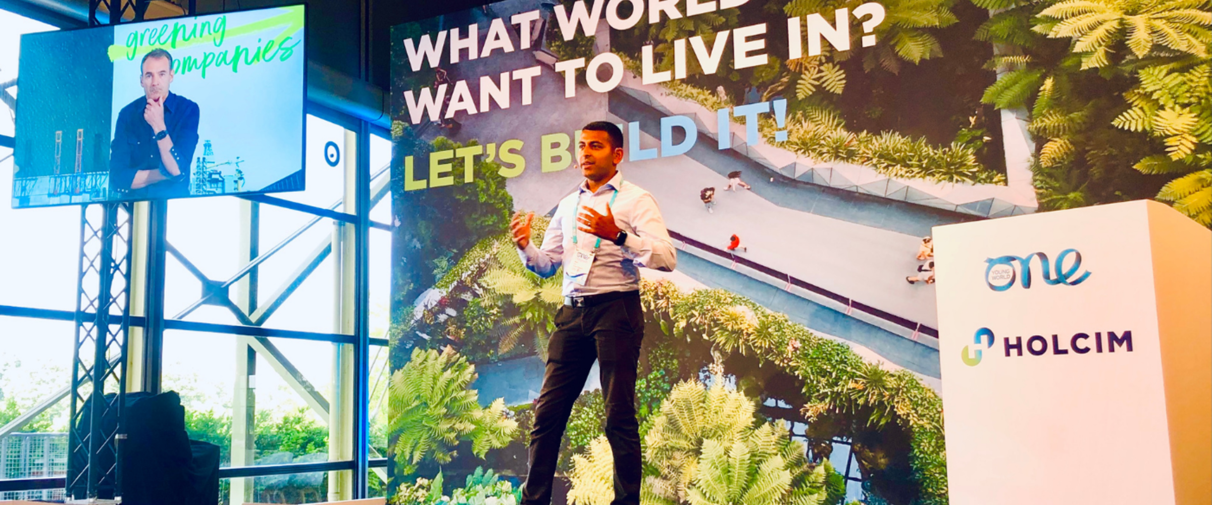 Rishi on stage