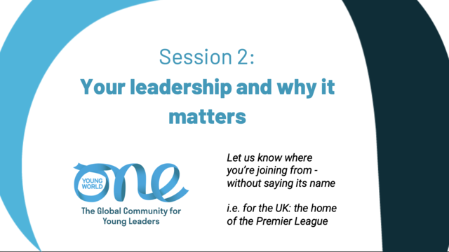 OYW Pre-Summit Session #2: Your Leadership & Why It Matters