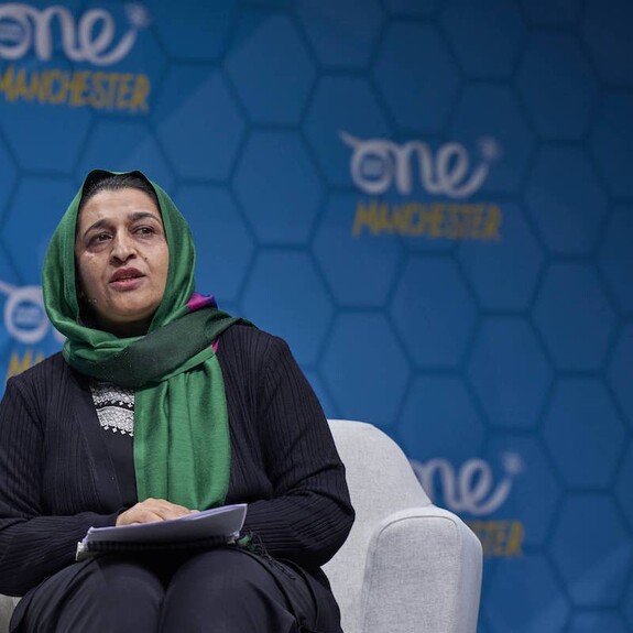 Hasina Safi at OYW Manchester 2023 Summit