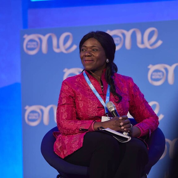 Thuli Madonsela speaking at a OYW Summit