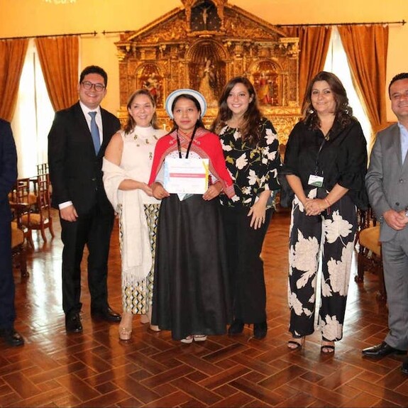 Group Photo of Youth Award Ecuador Delegation