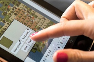 photo showing a digital simulation game