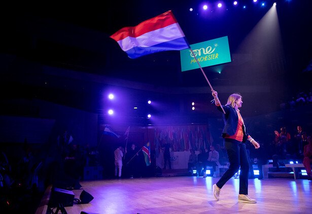Holland Flag Bearer at OYW Summit Manchester 2022