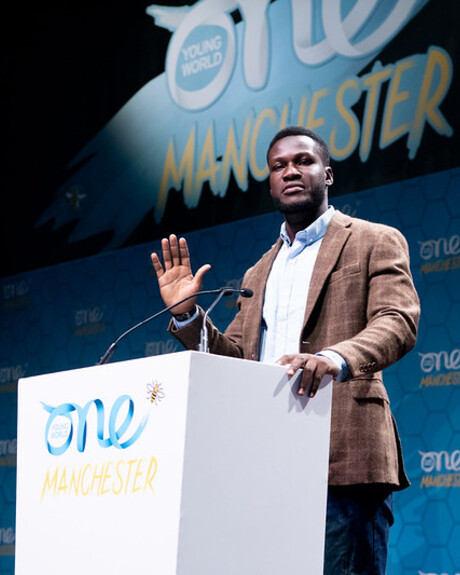 Abdoul Mamane at One Young World Summit, Manchester 2022