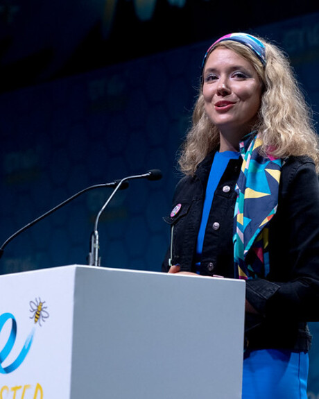 Dori Palfi at One Young World Summit, Manchester 2022