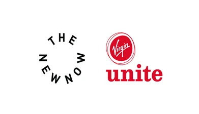 The NewNow and Virgin Unite logos