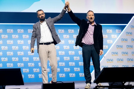 Maoz and Aziz at the summit