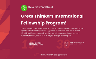 Great Thinkers International Fellowship Program Poster