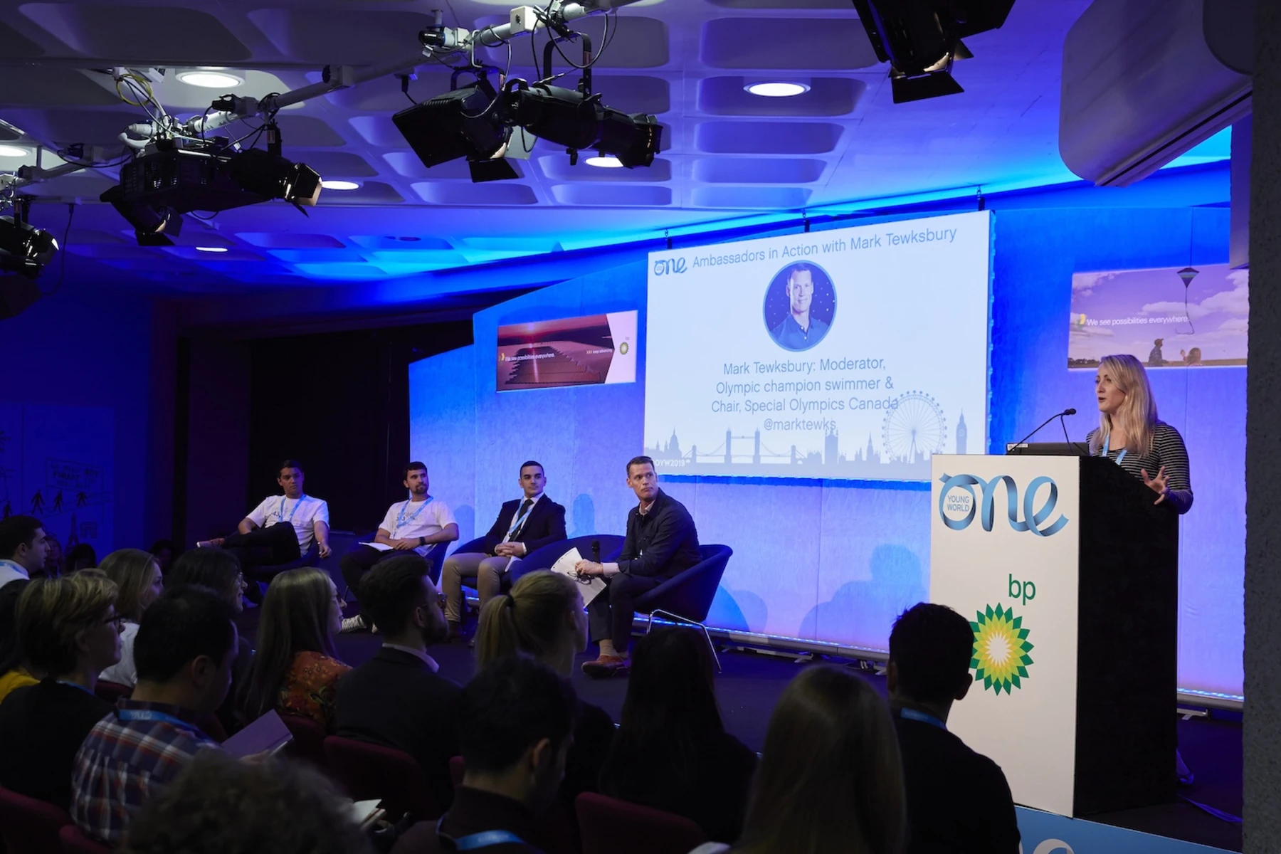 Danielle Crompton on stage