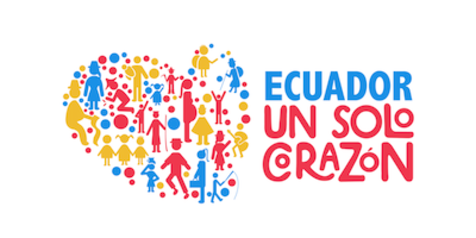 Logo that reads Ecuador Un Solo Crazon