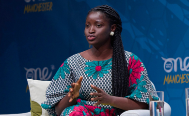 Picture of Esther Okeoghene Edward at the One Young World Summit Manchester 2022