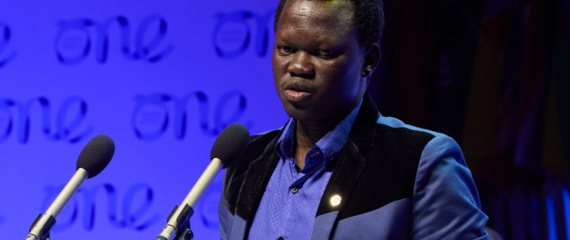 Deng Dak Malual at the One Young World Summit Belfast, 2023