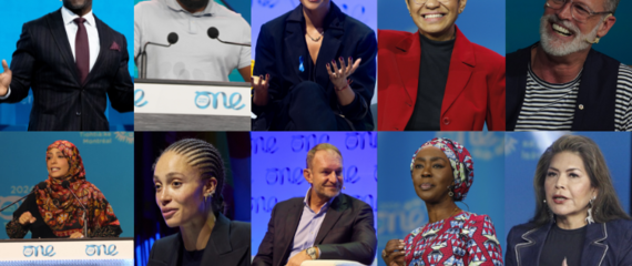 Headshots of 10 Counsellors. From left to right Terry Crews, Tendai Mtawarira, Kat Graham, Maria Ressa, Mark Tewksbury, Tawakkol Karman, Adwoa Aboah, Francois Pienaar, Her Excellency Toyin Saraki, Kimberly Teehee