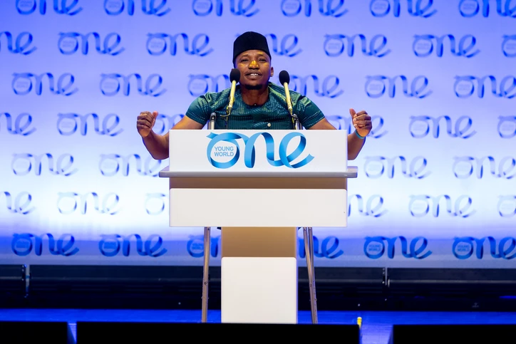 Delegate speaking at the summit