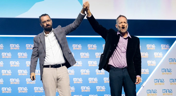 Maoz and Aziz at the summit