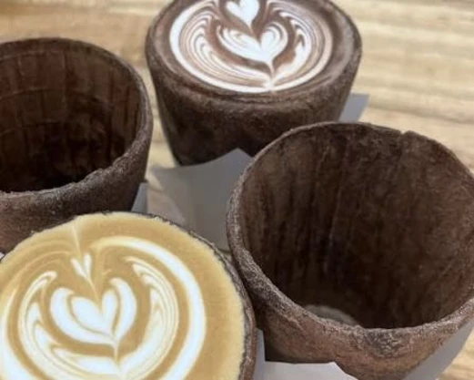 four edible cups from EAT YOUR CUPS